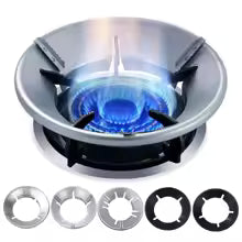 Home Gas Stove Fire Wind Proof Energy Saver Cover Wind Shield Bracket Disk Fire Reflection Windproof Stand Kitchen Cooker Cover